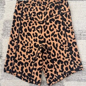 Balance Athletica Leopard Print Bike Shorts